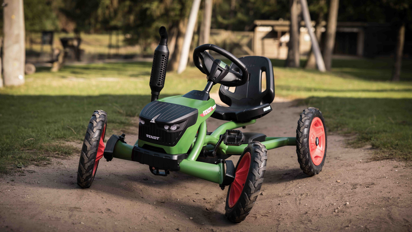 BERG Buddy Fendt pedal go-kart in garden