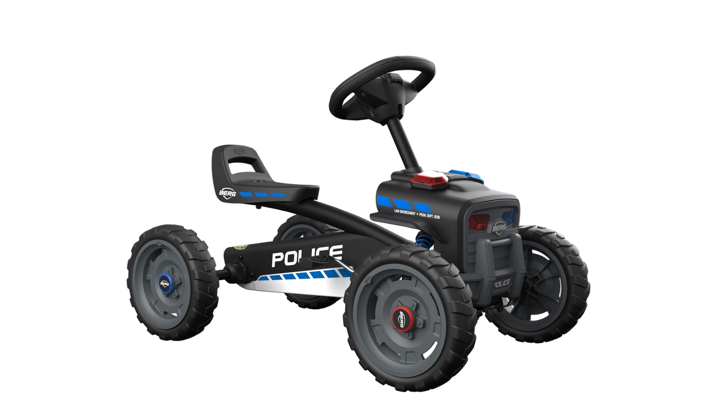 BERG Buzzy Police pedal go-kart with official police styling