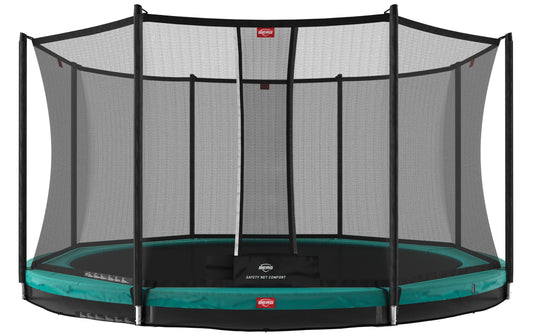 BERG Favorit InGround safe family trampoline in garden