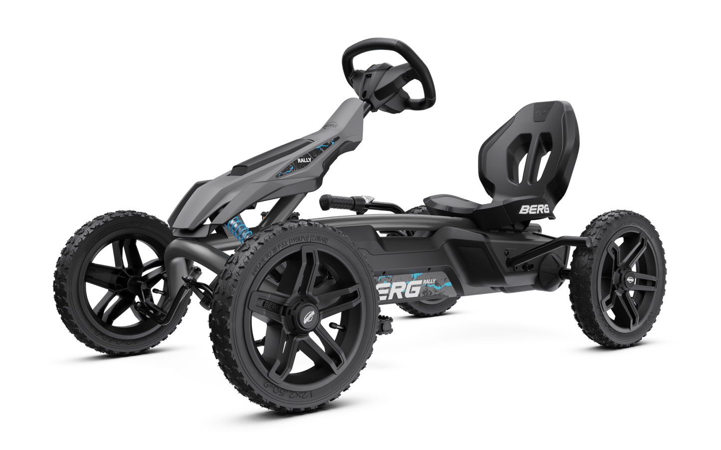 Kids active play on BERG Rally DRT Black 3 Gear