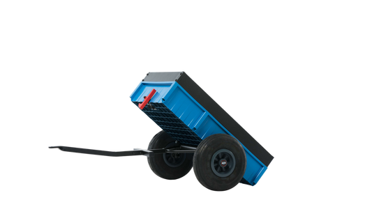 BERG Steel Trailer XL attached to BERG go-kart