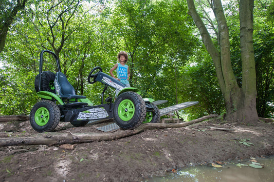 Outdoor play with BERG X-Plore go-kart