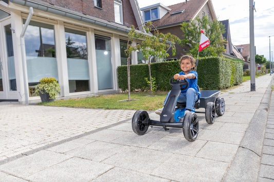 BERG Reppy Roadster pedal go-kart in garden