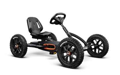 BERG Buddy Cross Black pedal go kart front view durable kids outdoor toy Ireland