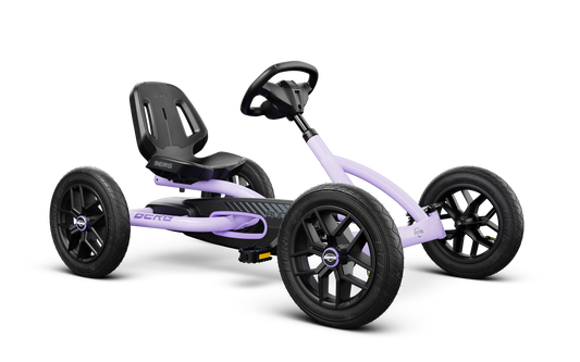 BERG Buddy Purple pedal go kart front view durable kids outdoor toy Ireland