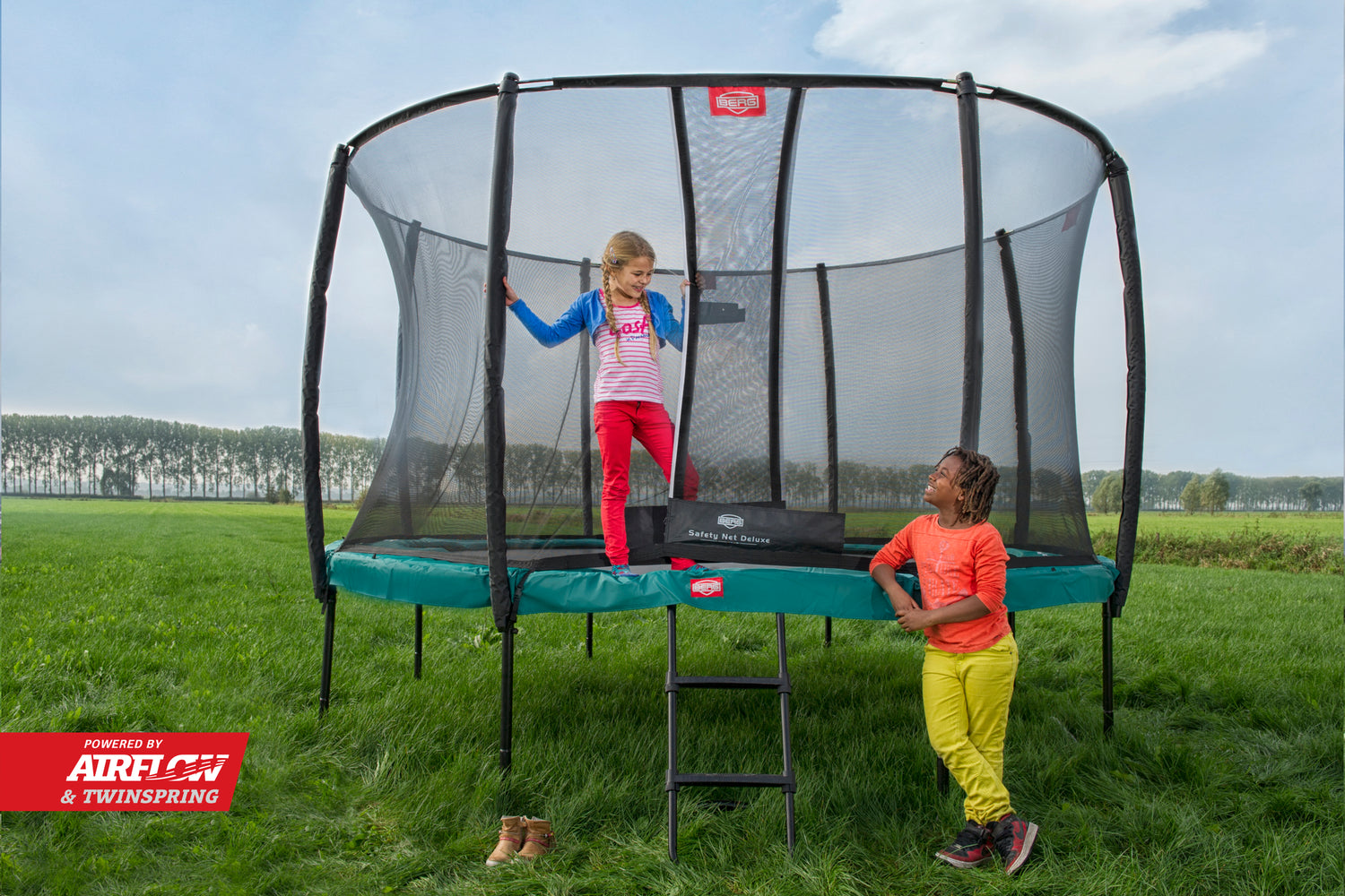 BERG Regular trampoline with safety net for outdoor family use in Ireland