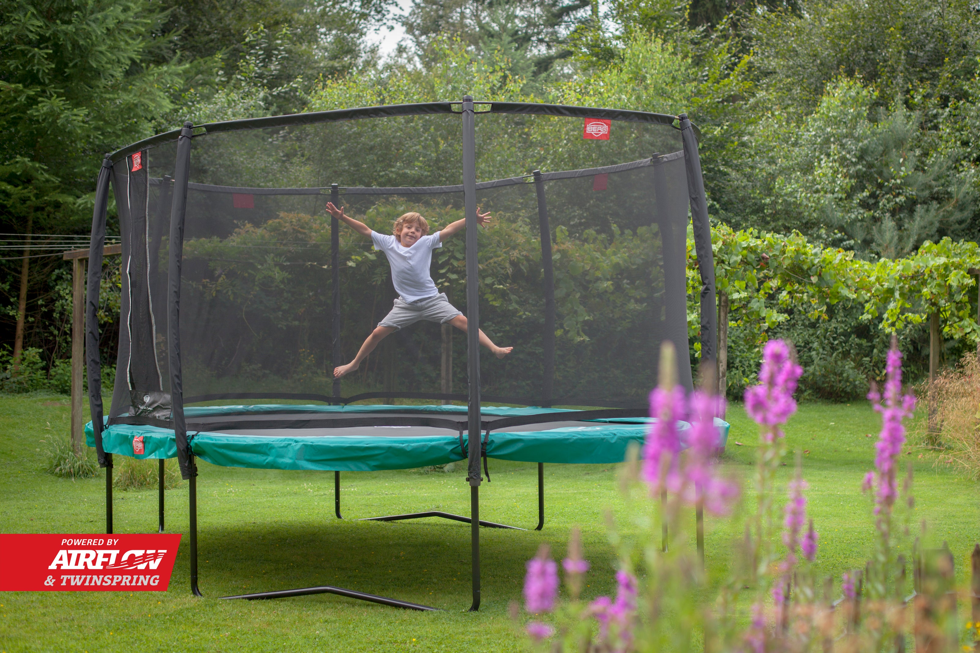 BERG Regular above-ground trampoline with safety net