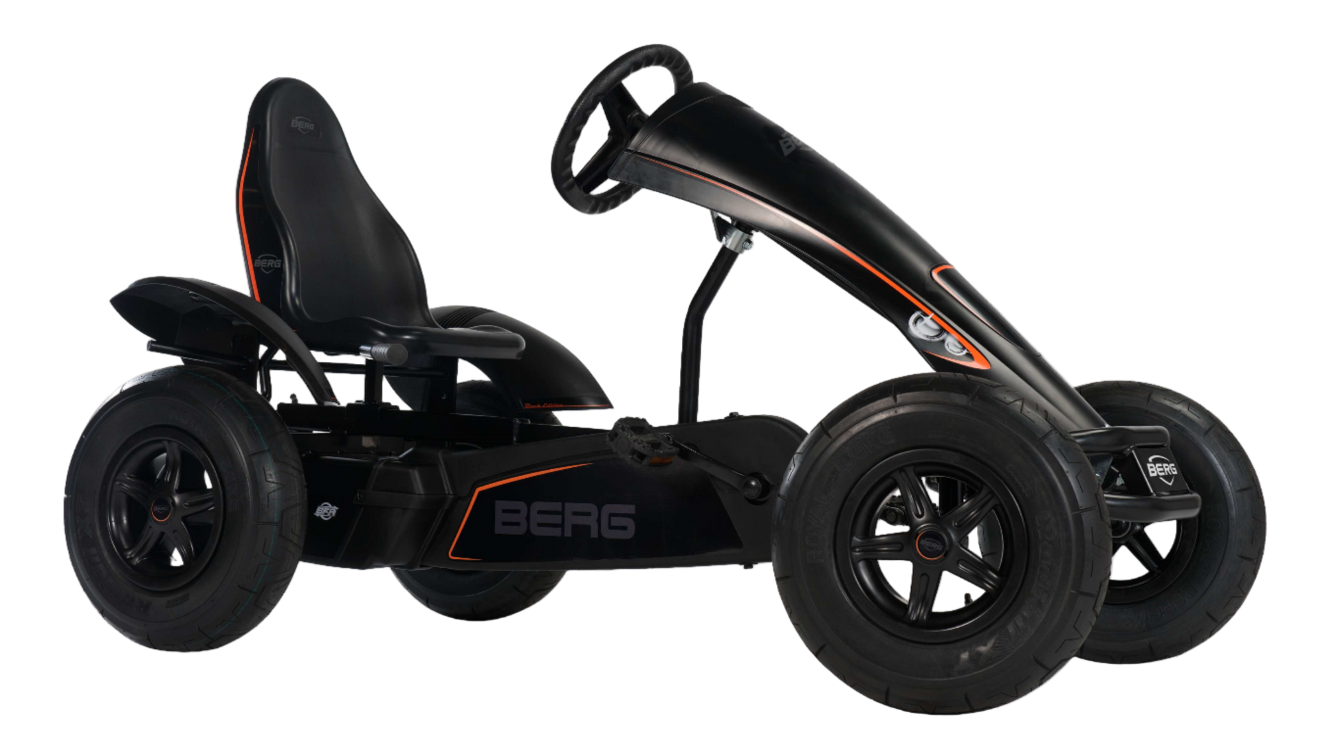 Active outdoor play with BERG Black Edition go-kart