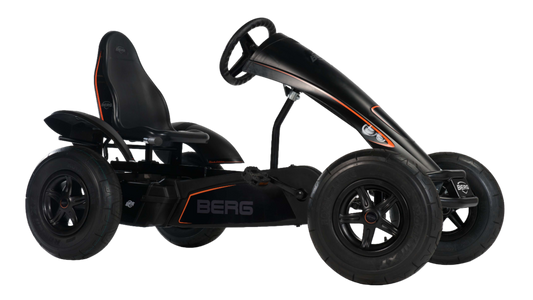Active outdoor play with BERG Black Edition go-kart