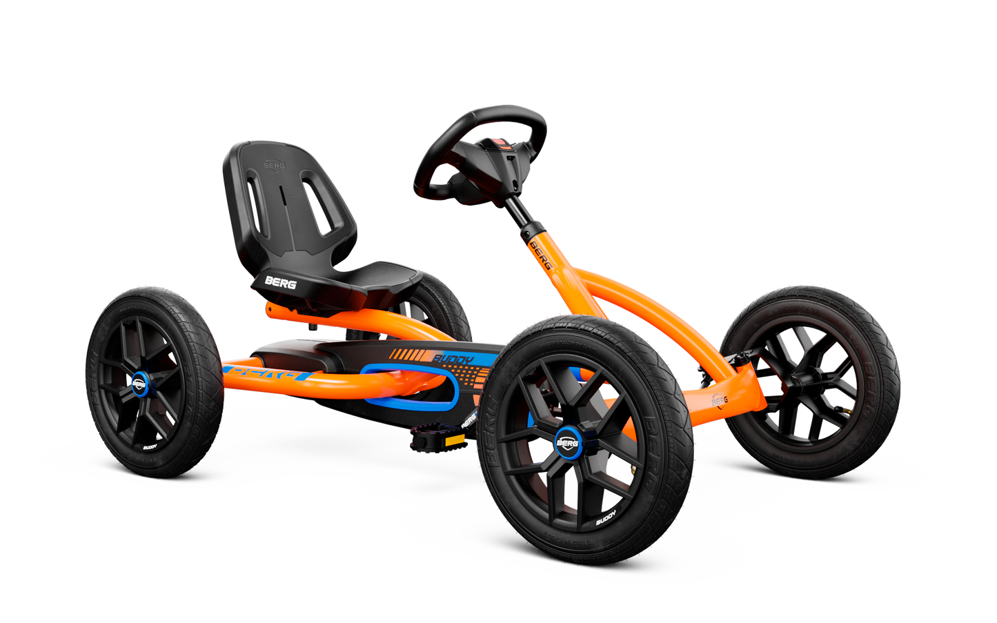 Kids active play on BERG Buddy B-Orange