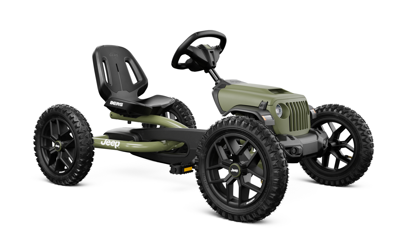 Kids active play on BERG Buddy Jeep Wrangler