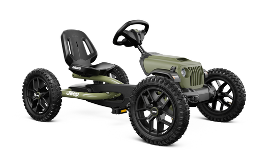 Kids active play on BERG Buddy Jeep Wrangler