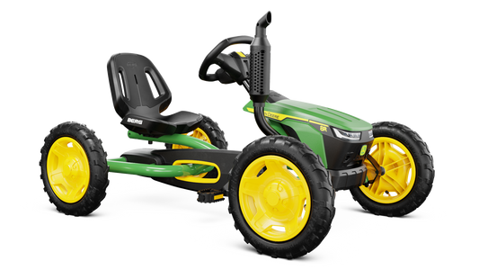 Kids active play on BERG Buddy John Deere