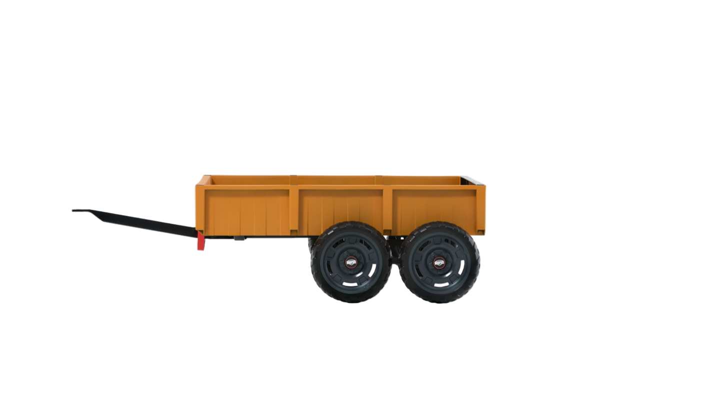 BERG Buddy/Rally Tandem Trailer L attached to go-kart