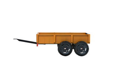 BERG Buddy/Rally Tandem Trailer L attached to go-kart