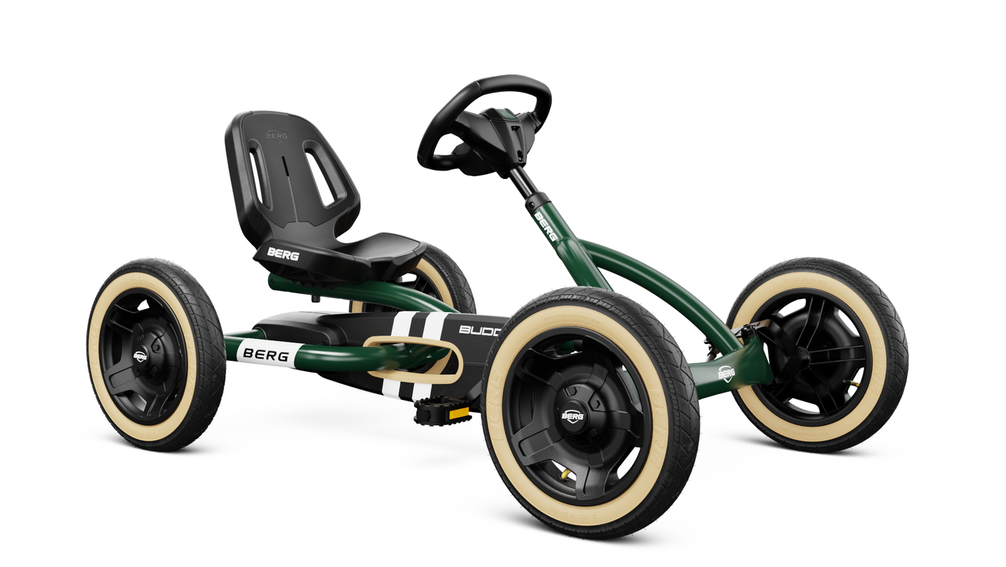 Kids active play on BERG Buddy Retro Green