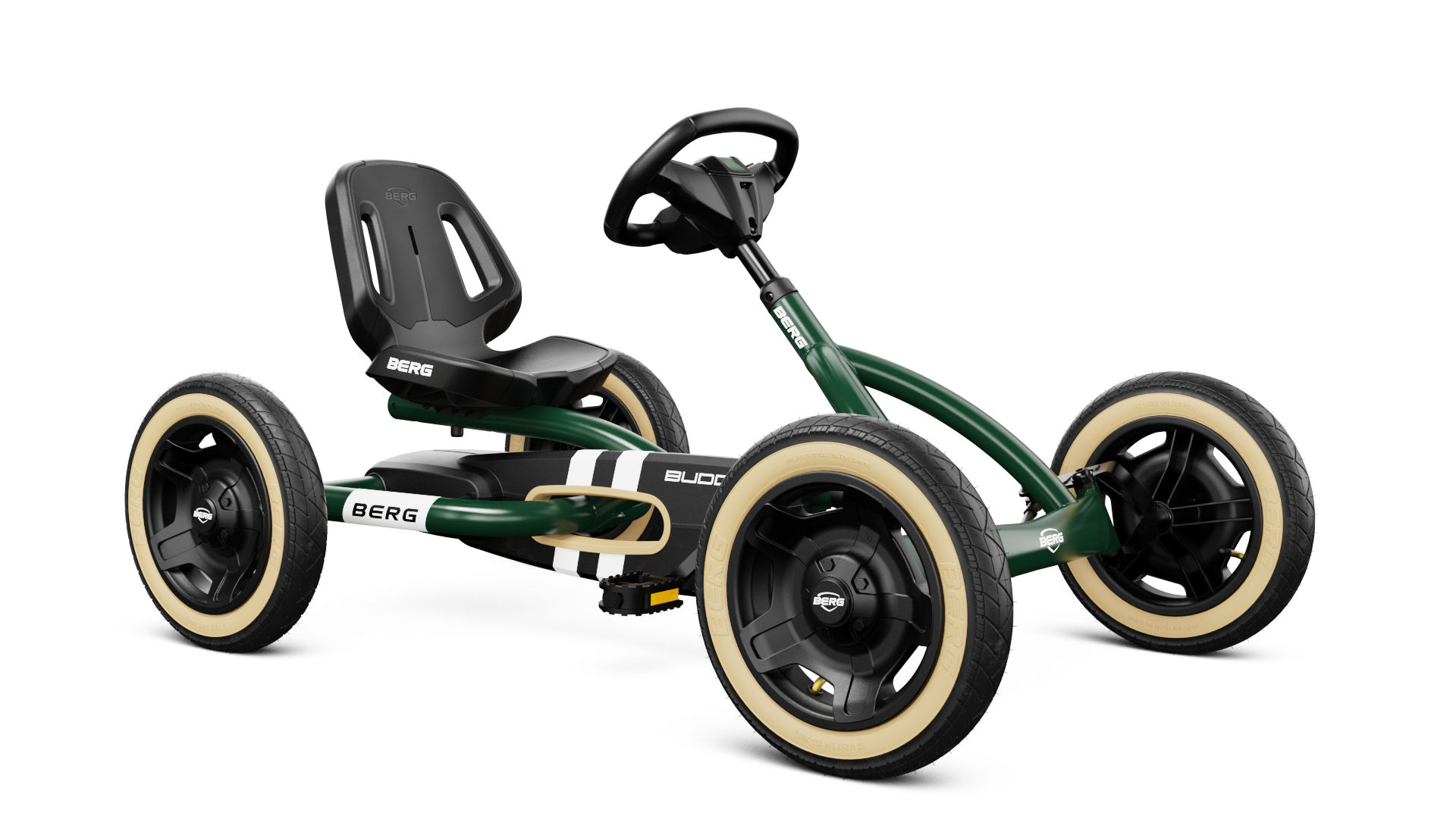 Kids active play on BERG Buddy Retro Green