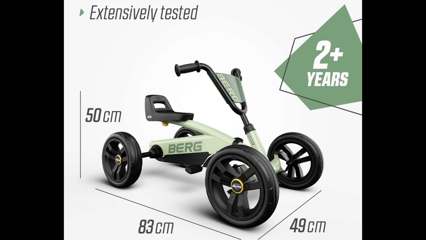 BERG Buzzy Green kids ride-on toy ideal for outdoor adventures and active play