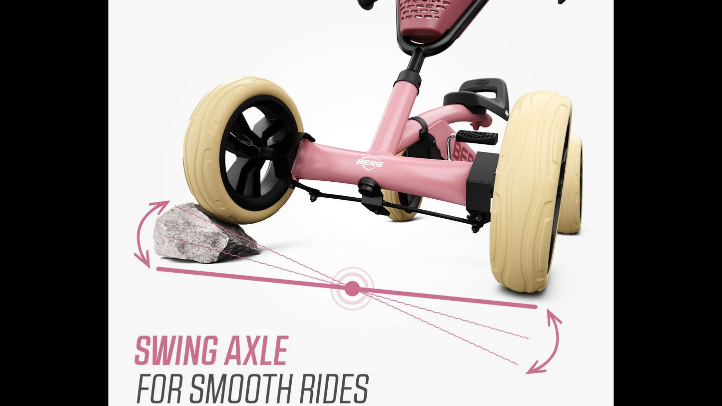 BERG Buzzy Pink kids ride-on toy ideal for outdoor adventures and active play