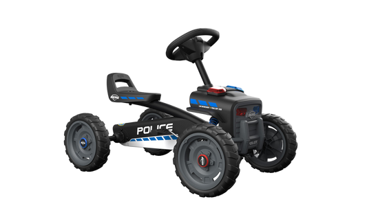 BERG Buzzy Police pedal go-kart with official police styling