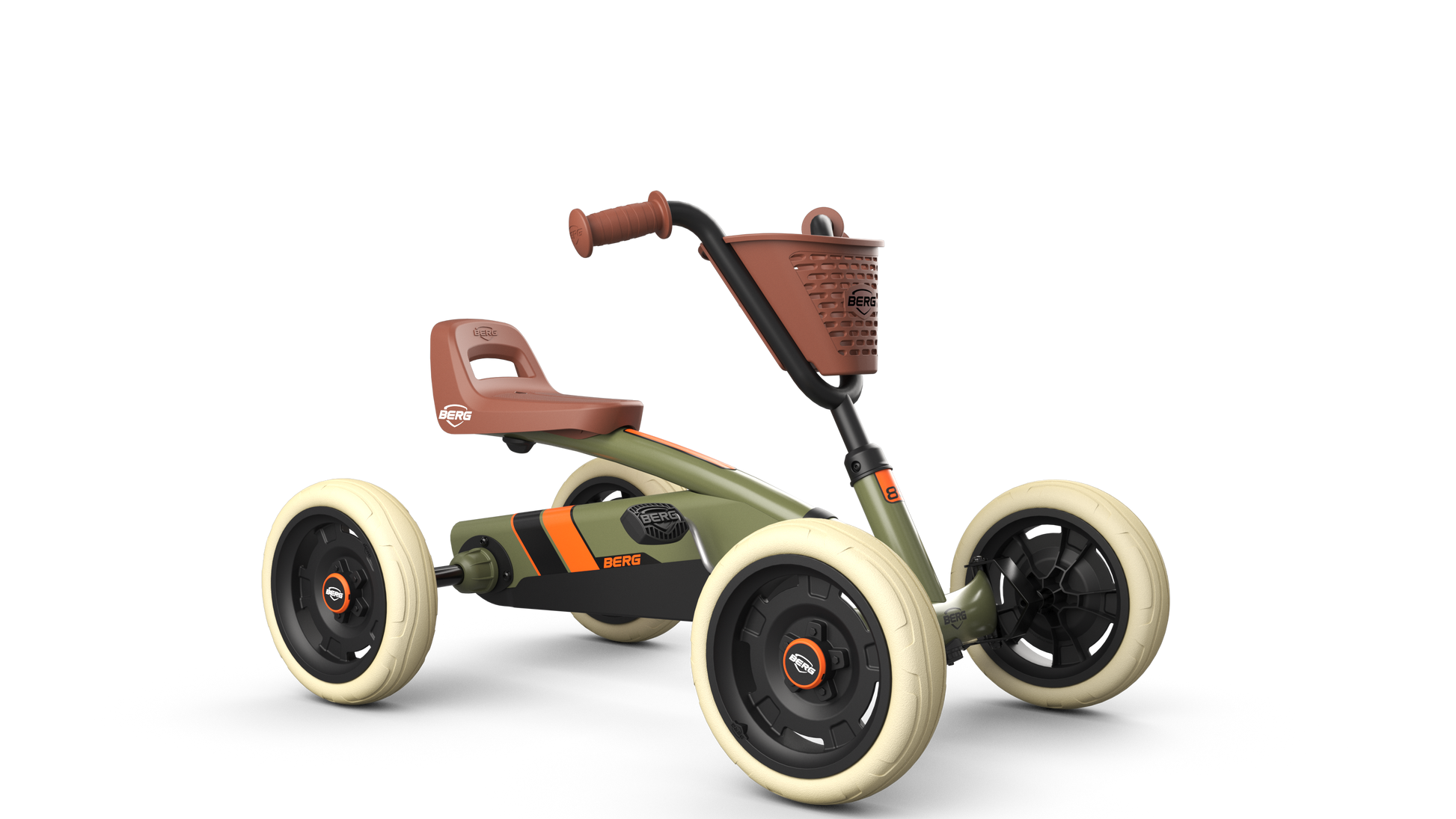 BERG Buzzy Retro Green pedal go-kart with classic design