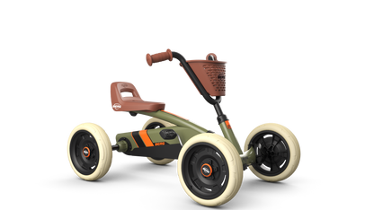 BERG Buzzy Retro Green pedal go-kart with classic design