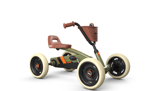 BERG Buzzy Retro Green pedal go-kart with classic design