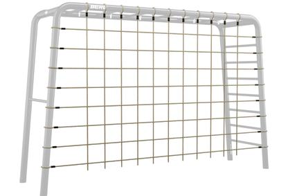 BERG PlayBase Climbing Net Large attached to frame
