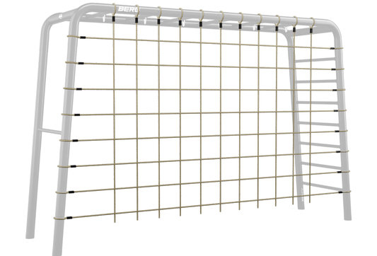 BERG PlayBase Climbing Net Large attached to frame