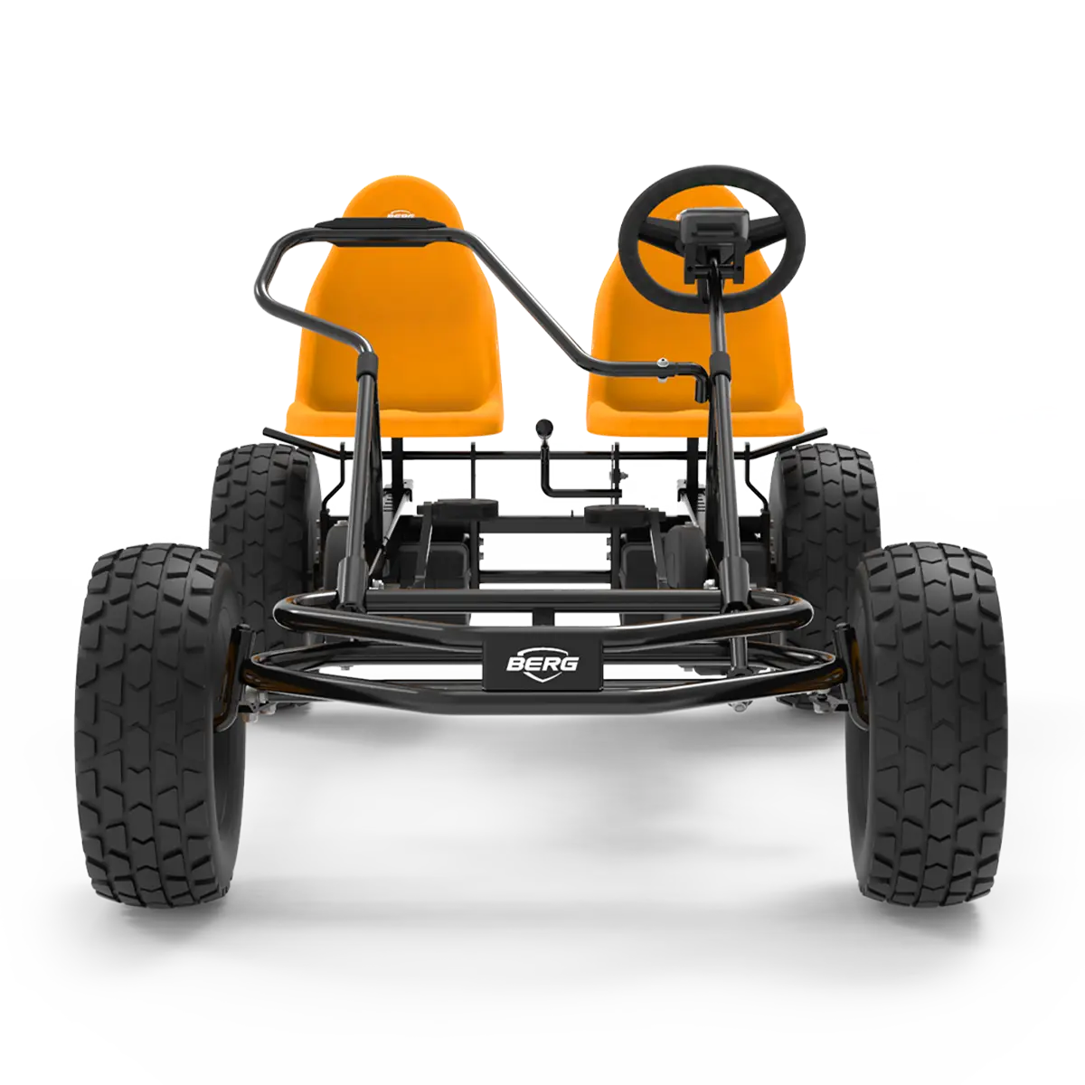Outdoor play with BERG Duo Coaster go-kart for kids