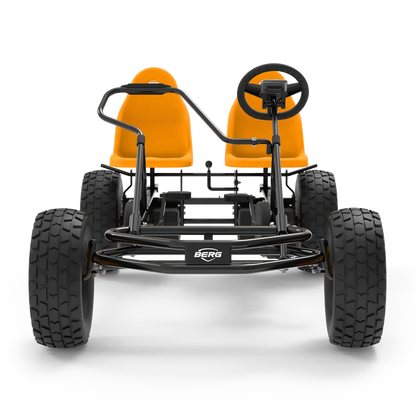 Outdoor play with BERG Duo Coaster go-kart for kids