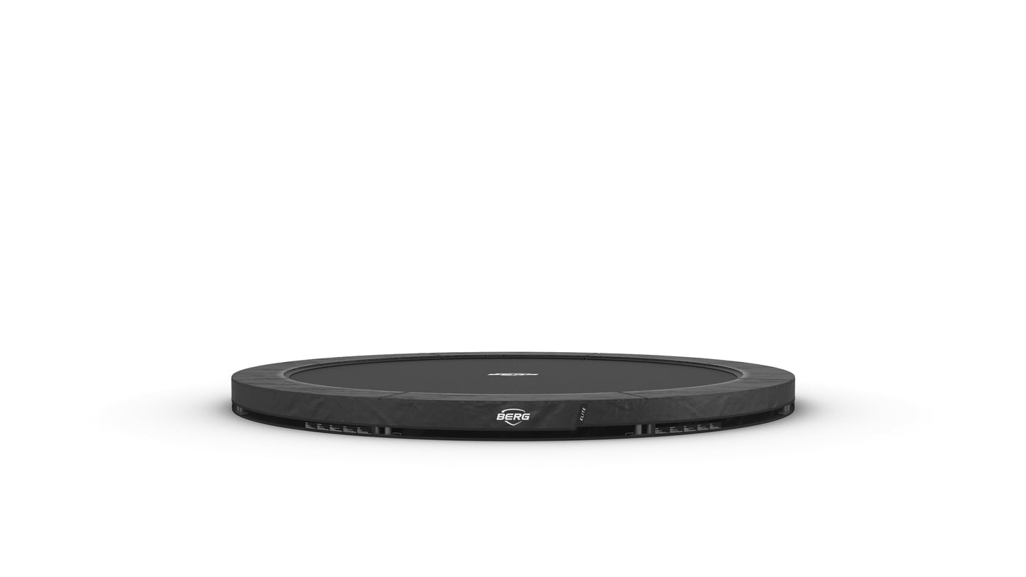 BERG Elite InGround trampoline integrated into garden