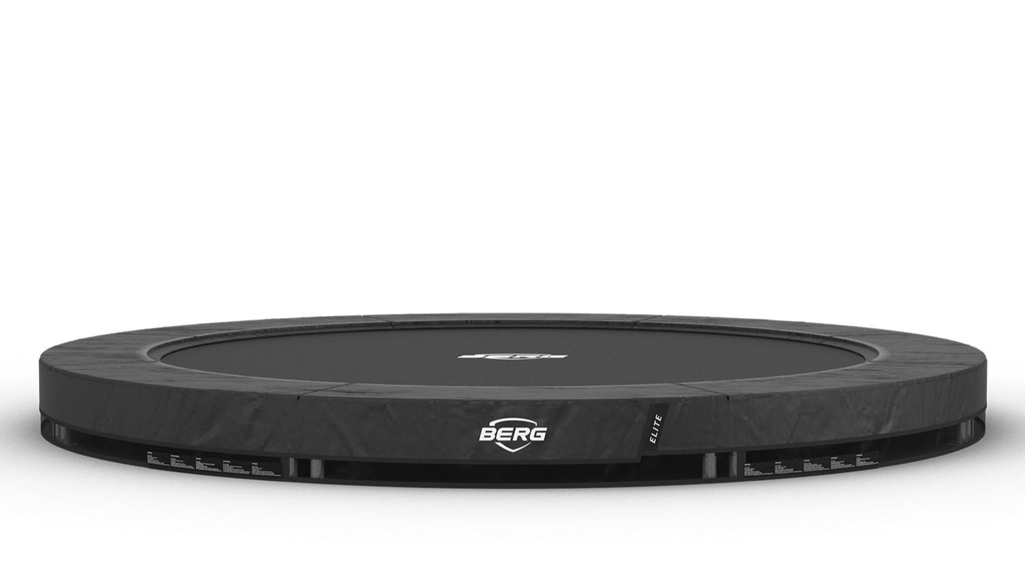 BERG Elite InGround trampoline integrated into garden