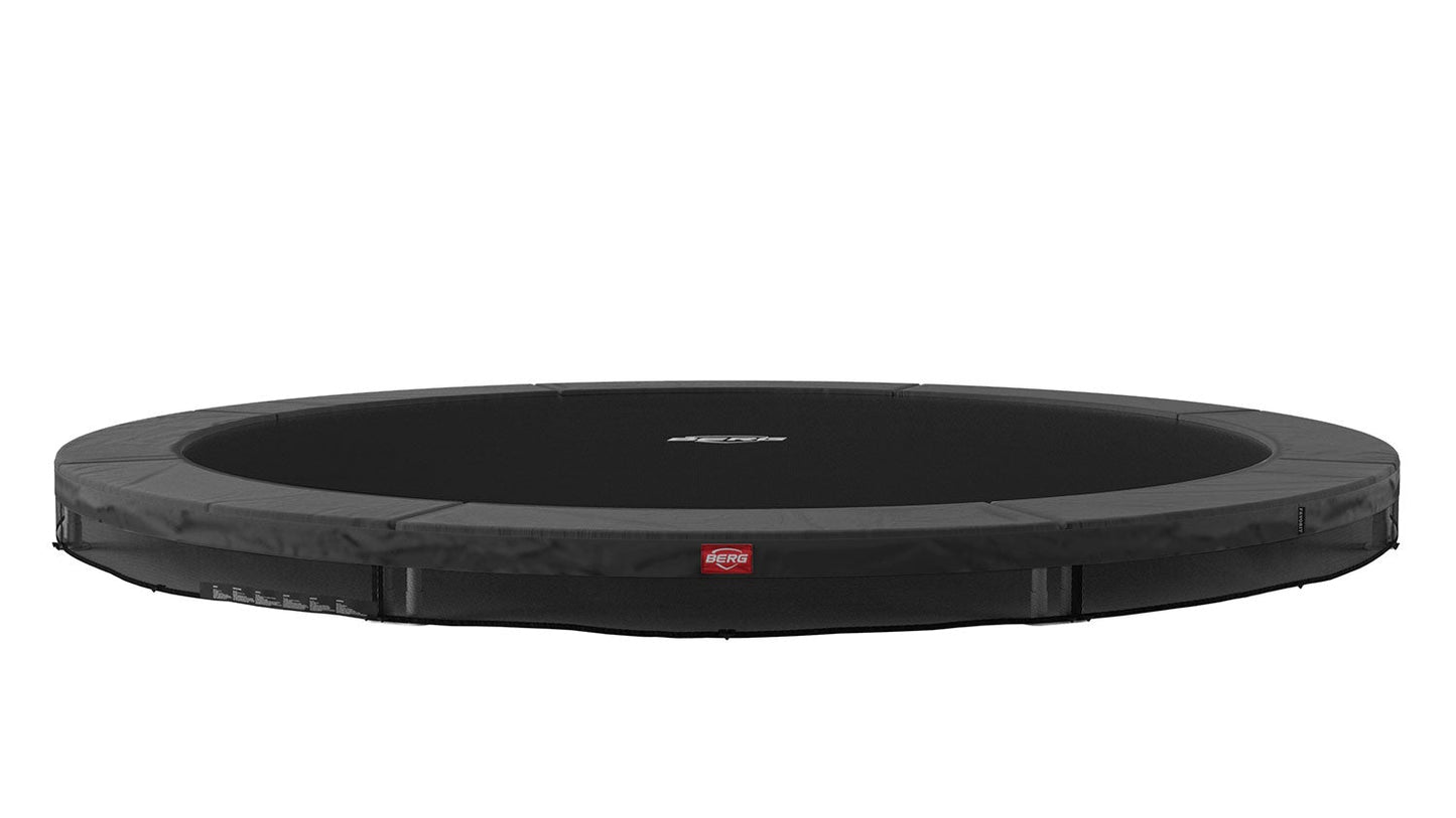 BERG Favorit InGround safe family trampoline in garden