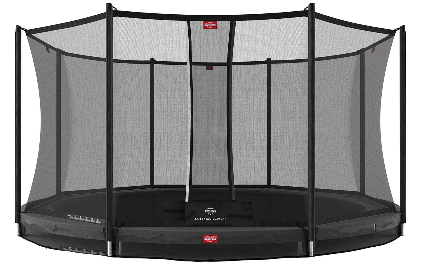 BERG Favorit InGround safe family trampoline in garden