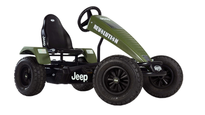 Outdoor play with BERG Jeep go-kart