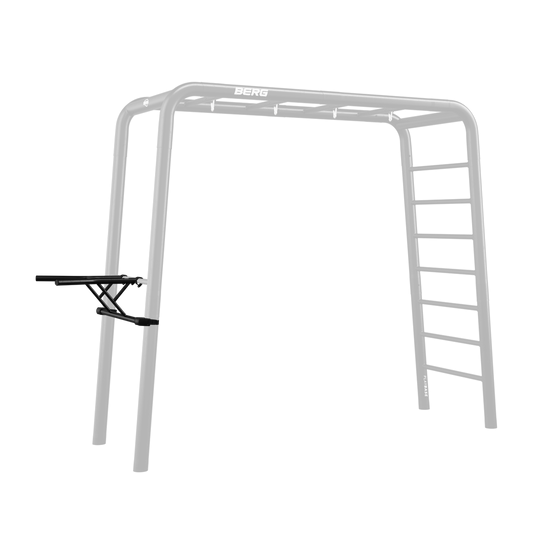 BERG PlayBase Dip Bar attached to frame