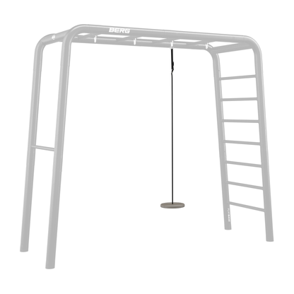 BERG PlayBase Disc Swing attached to frame