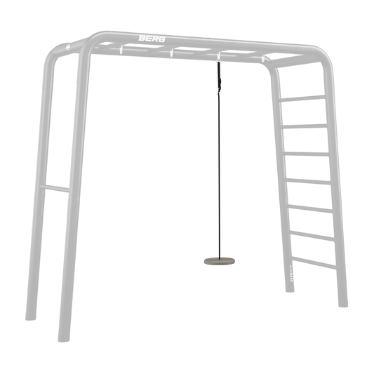 BERG PlayBase Disc Swing attached to frame