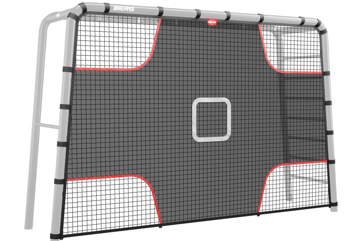 BERG PlayBase Soccer Target Net Large attached to frame