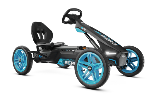 Kids active play on BERG Rally APX Blue