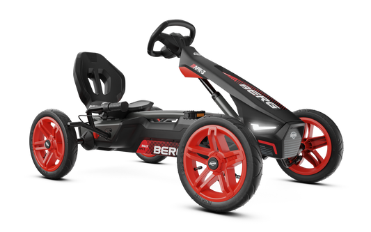 Kids active play on BERG Rally APX Red 3 Gear