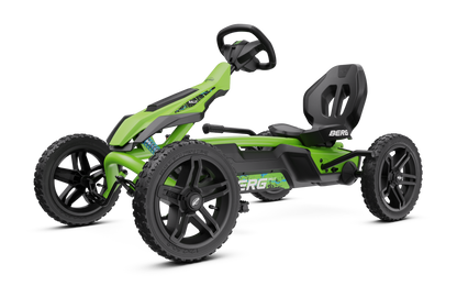 Kids active play on BERG Rally DRT Green
