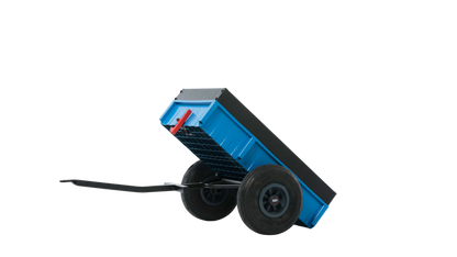 BERG Steel Trailer XL attached to BERG go-kart