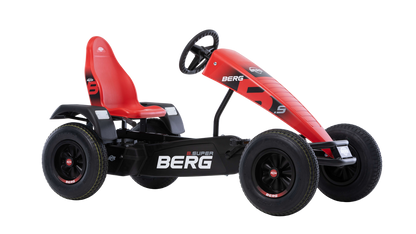 Active outdoor play with BERG Super Red go-kart