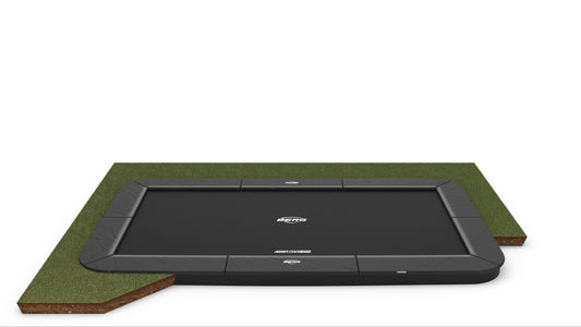 Safe outdoor fun with BERG Ultim Champion FlatGround trampoline