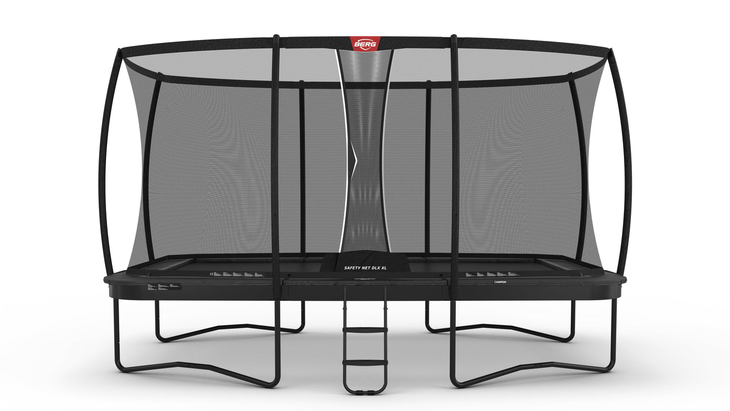 BERG Ultim Champion Regular above-ground trampoline in garden