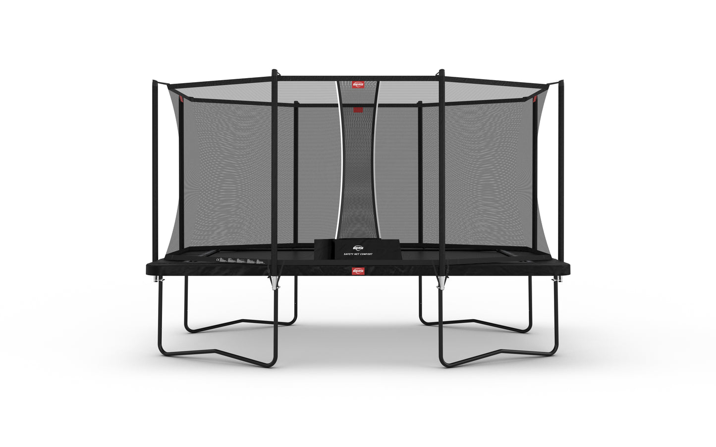 Child jumping on BERG Ultim Favorit Regular rectangular trampoline