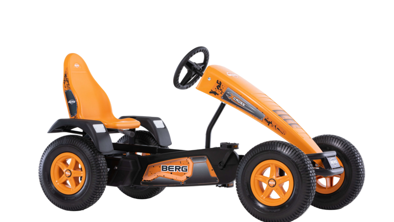 Outdoor play with BERG X-Cross go-kart